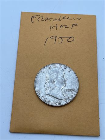 1950 Franklin half dollar
