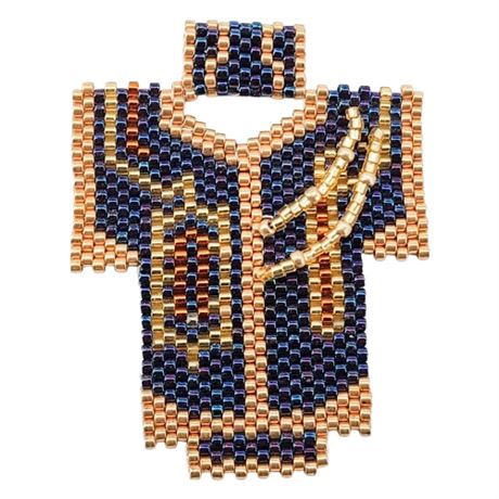 Artisan Made Hand Beaded Shirt Pendant
