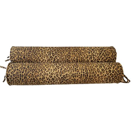 Cervical Roll Cheetah Print Pillows