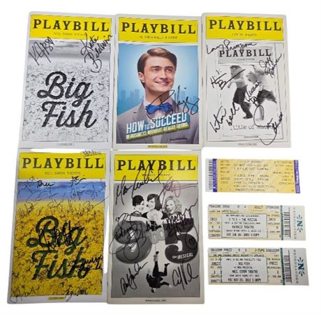 Alison Janny, Lot of 4 Broadway Playbills
