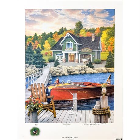 Lithographic Print of the Painting "An American Classic" by Artist Ben Richmond