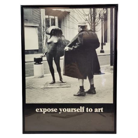 Vintage 1981 Mike Ryerson Framed Art Poster