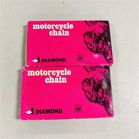 2 NOS Diamond Motorcycle Chains