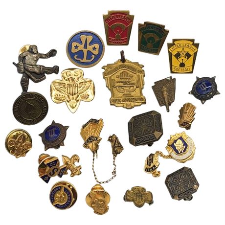 Vintage Lapel Pins Lot