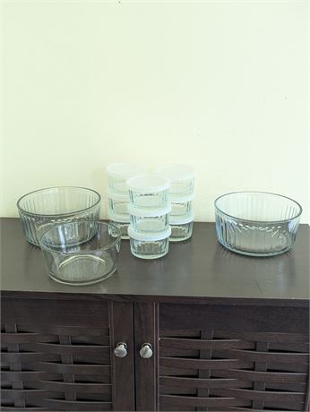 Lot Bowls - Anchor Hocking + no label