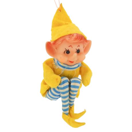 Vintage Knee Hugger Elf Ornament