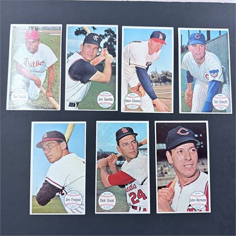 7x 1964 Topps Giants Cards
