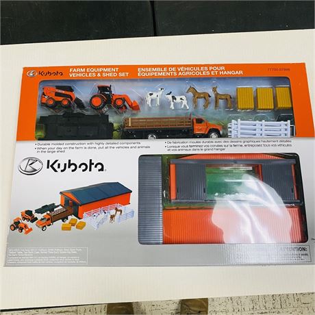 Kubota Farm Equipment + Building Set