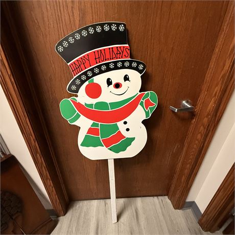 Snowman Yard Sign