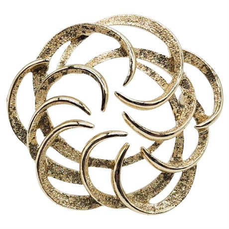 Vintage SARAH COVENTRY 1967 "Tailored Swirl" Brooch