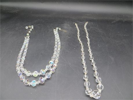 2 Crystal Necklaces