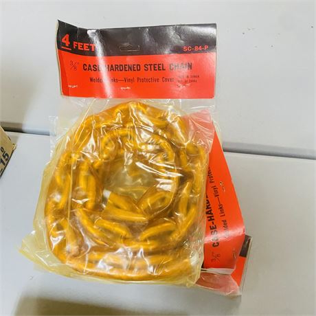 4 NOS 4’ Hardened Steel Chains