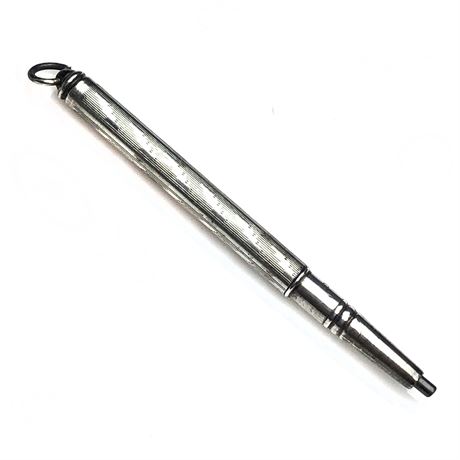 Vintage Sterling Silver Mechanical Pencil Chatelaine Pendant