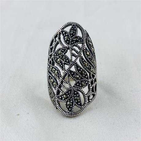 6.8g Sterling Ring Size 6