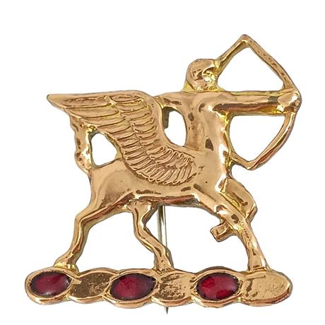 N.S. Meyer 6th Field Artillery Regiment Unit Crest, Winged Centaur with Bow