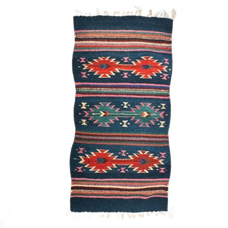 Vintage Chimayo Tribal Wool Rug
