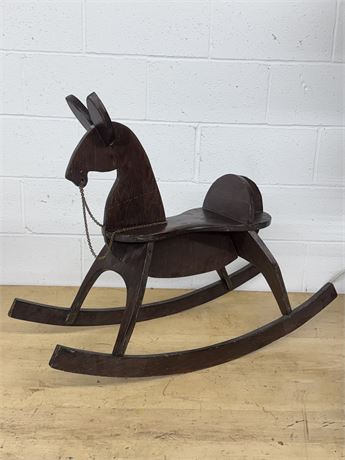 Handmade Wooden Rocking Horse