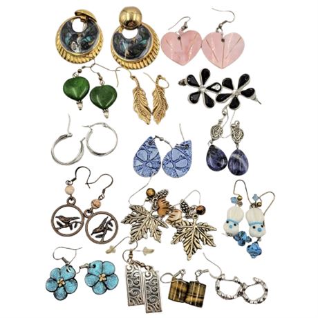 Lot of 15 Mixed Earrings
