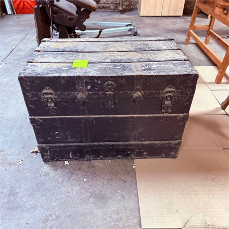 Large Antique Steamer Trunk