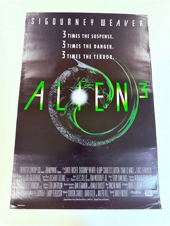 Alien 3 Original Rolled 27x40 Movie Poster