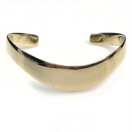 Vintage LMH Gold over Sterling Silver Cuff Bracelet