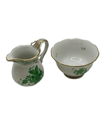 Herend Chinese cream and sugars set