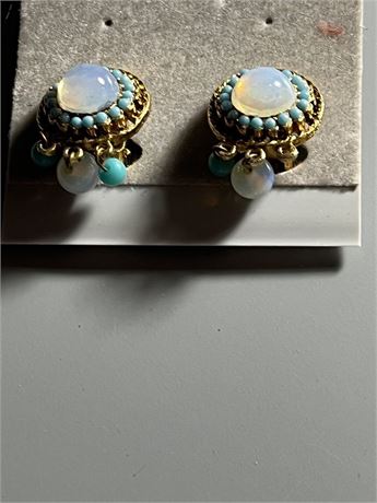 Vintage opal earrings