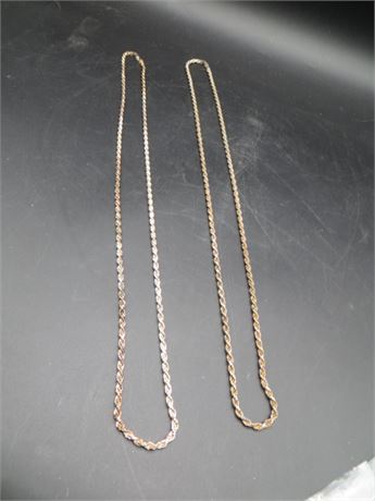 2 STERLING NECKLACES