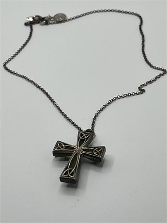 Jade cross necklace