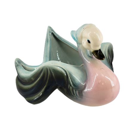 Hull Pottery Pink & Blue Mother Goose Planter