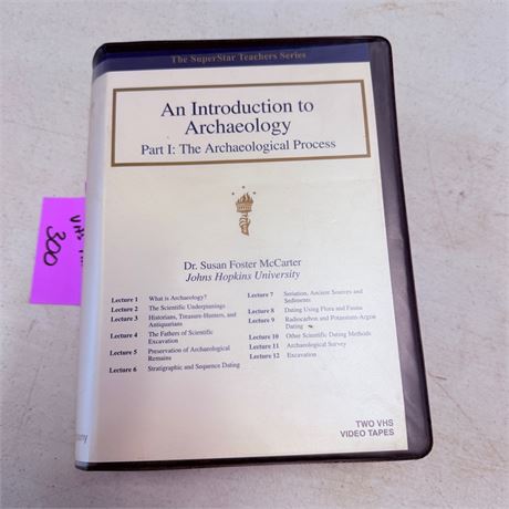 Archaeological Process Class VHS Set