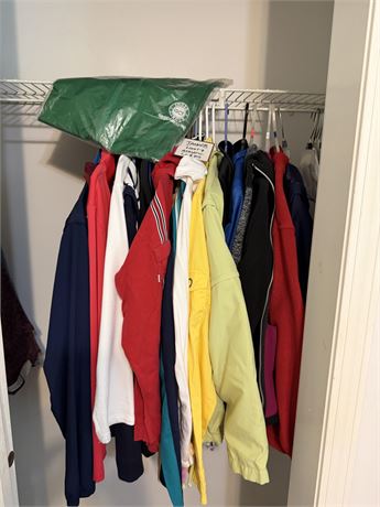 Light Weight Athletic Jackets Medium & Large