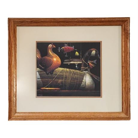 Charles Wysocki "Spring Chicken & Seducers" Framed Print