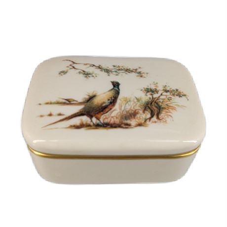 Lenox USA Porcelain Pheasant Lidded Box