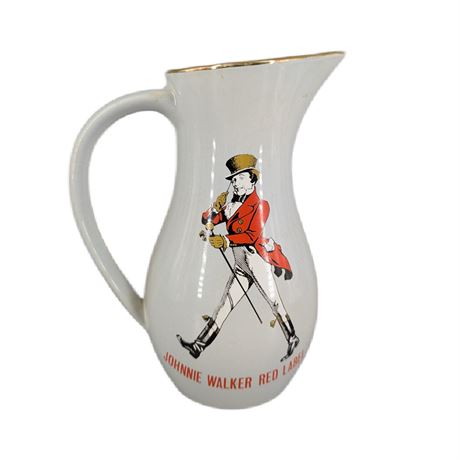 Johnnie Walker Red Label Pitcher Staffordshire Pottery England