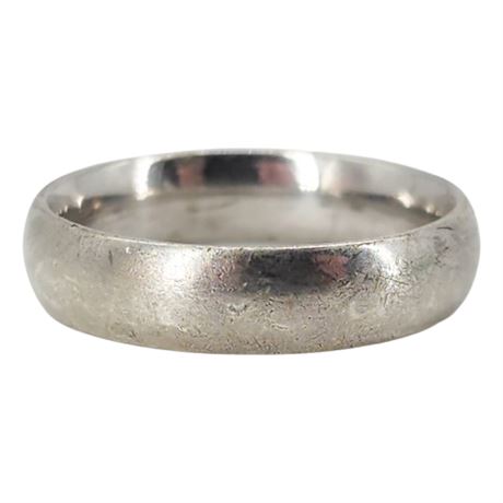 Vintage FC Sterling Silver Band Ring, Sz 8.75