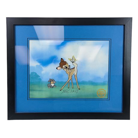 Walt Disney's Bambi Serigraphic Cel Signed by Marc Davis