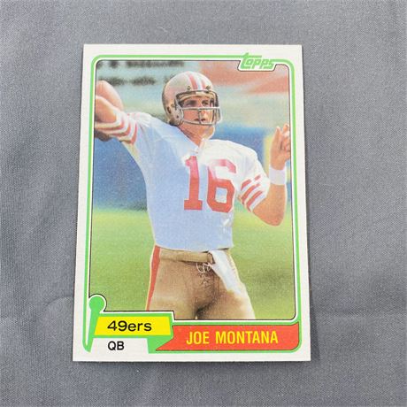1981 Topps Joe Montana RC #216