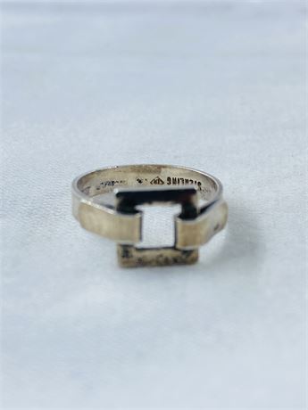 Vtg Sterling Ring Size 4.75 Signed IR
