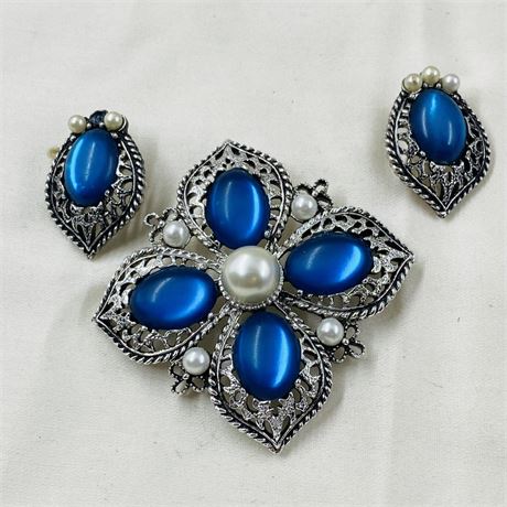 Brooch + Earring Set