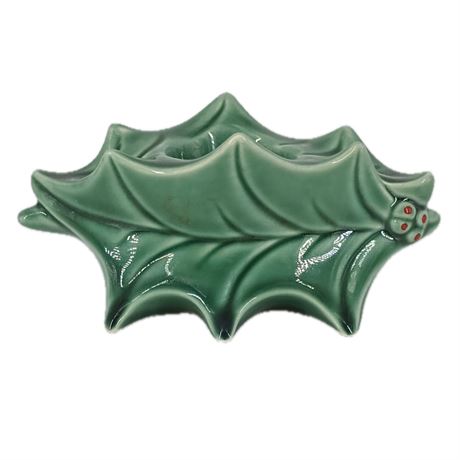 1940s McCoy Holly and Berry Votive Holder