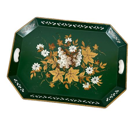 Hand Painted Steel Serving Tray