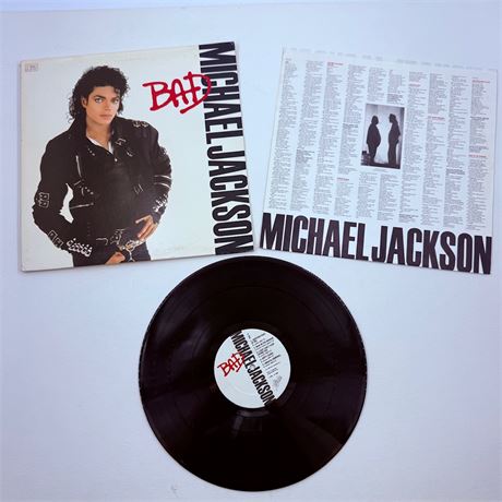 Michael Jackson Bad Vinyl Record
