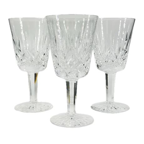 Set of Vintage Waterford Crystal "Lismore" Wine Glasses