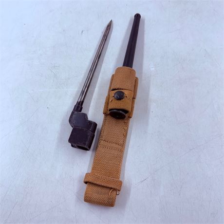 WWII Enfield Bayonet W/ Scabbard