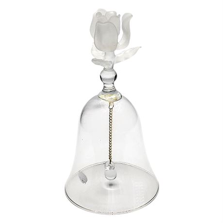 Balos Crystal Bell w/ Frosted Rose