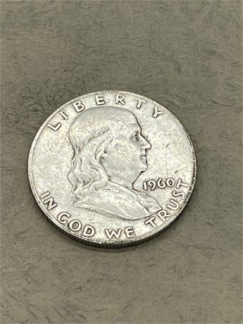 1960 D Franklin Half Dollar