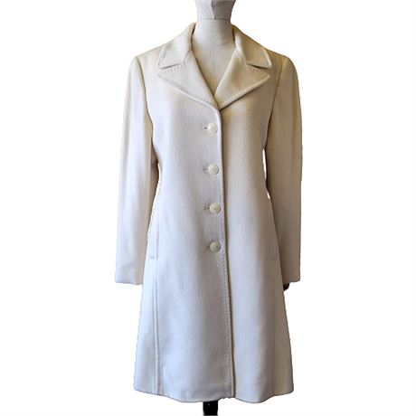 Collection Fifty Nine Ivory Cashmere Coat