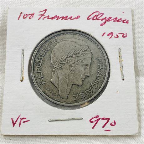 1950 Algeria 100 Francs