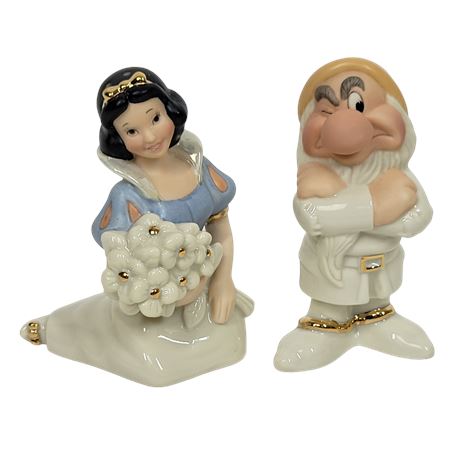 Lenox Collections Snow White and Grumpy Salt & Pepper Set